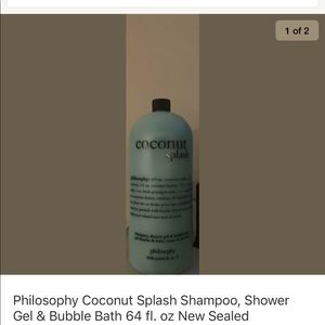 New 64 oz Philosophy Coconut Splash